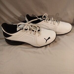 Puma Women's Tazon 6 White & Black Sneakers – Size 9.5